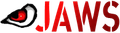 Red JAWS logo with an eye icon.