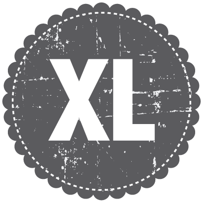 Gray circular label with