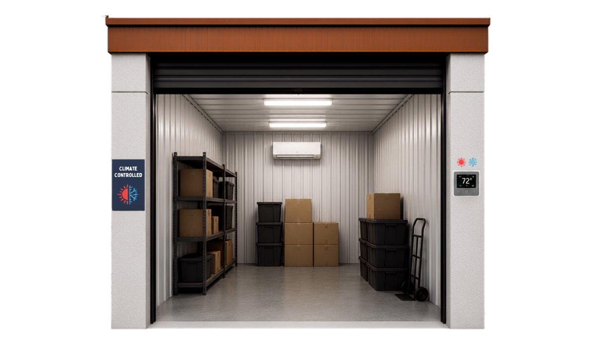 Climate-controlled storage units in Manning, SC