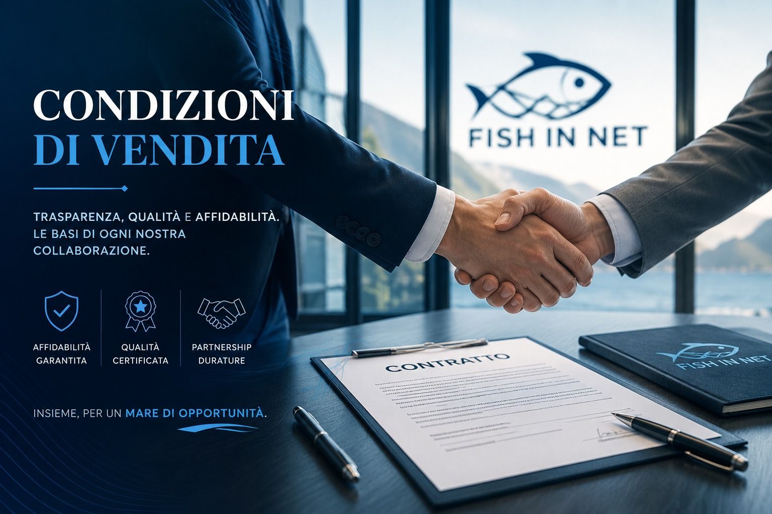Condizioni di vendita Fish In Net - Ordini, pagamenti e spedizioni