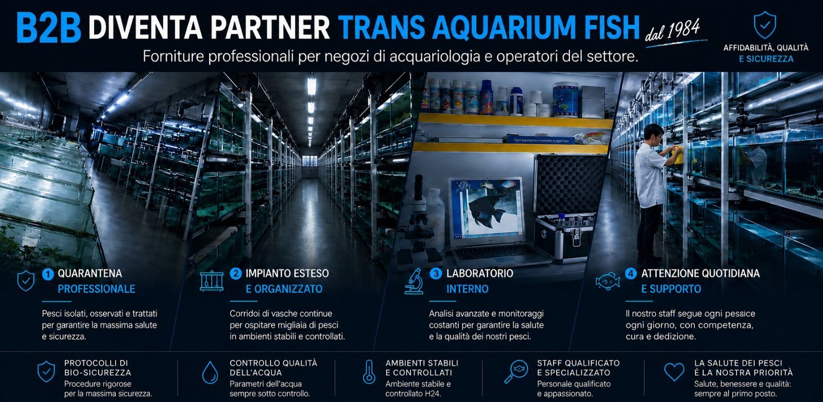 B2B Fish In Net - Forniture per negozi di acquariofilia