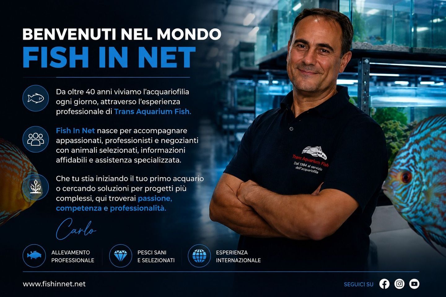 Carlo Speranza - Fondatore di Fish In Net e TAF