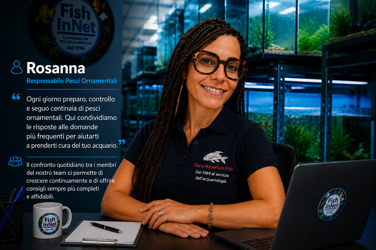 Rosanna - assistenza clienti Fish In Net