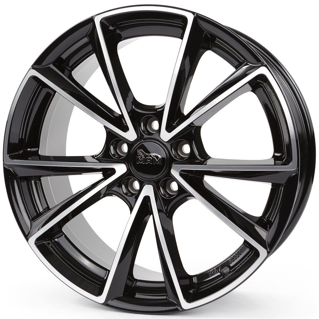 MAM A5 velgen Black front polish