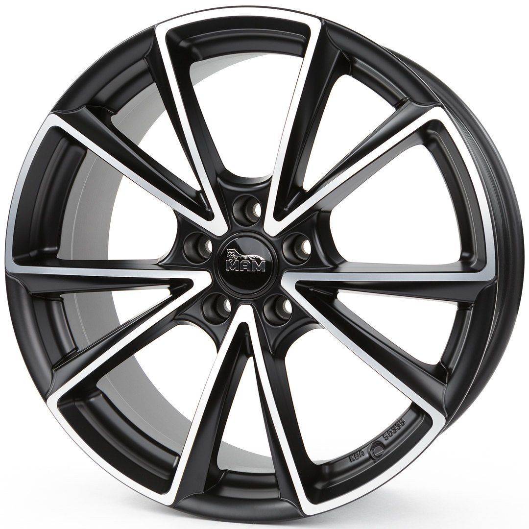 MAM A5 velgen Black front polish