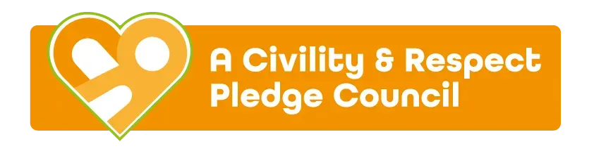 A logo for a civility and respect pledge council