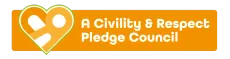 A logo for a civility and respect pledge council