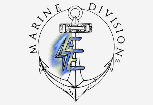 A logo for the marine division with an anchor