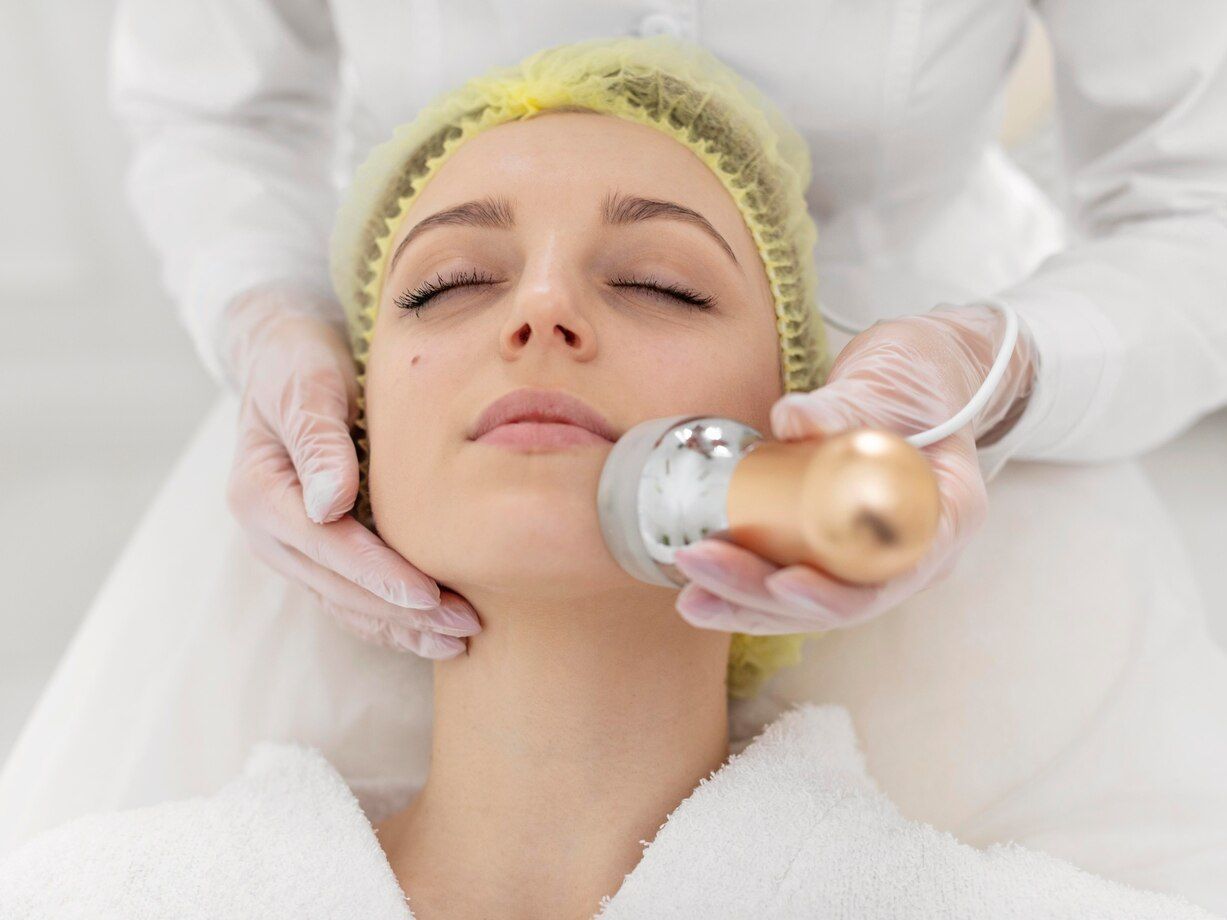 Facial Lasering for Skin Smoothing.