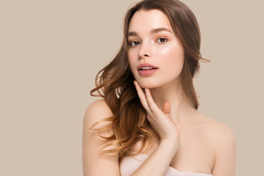 young girl with nice skin