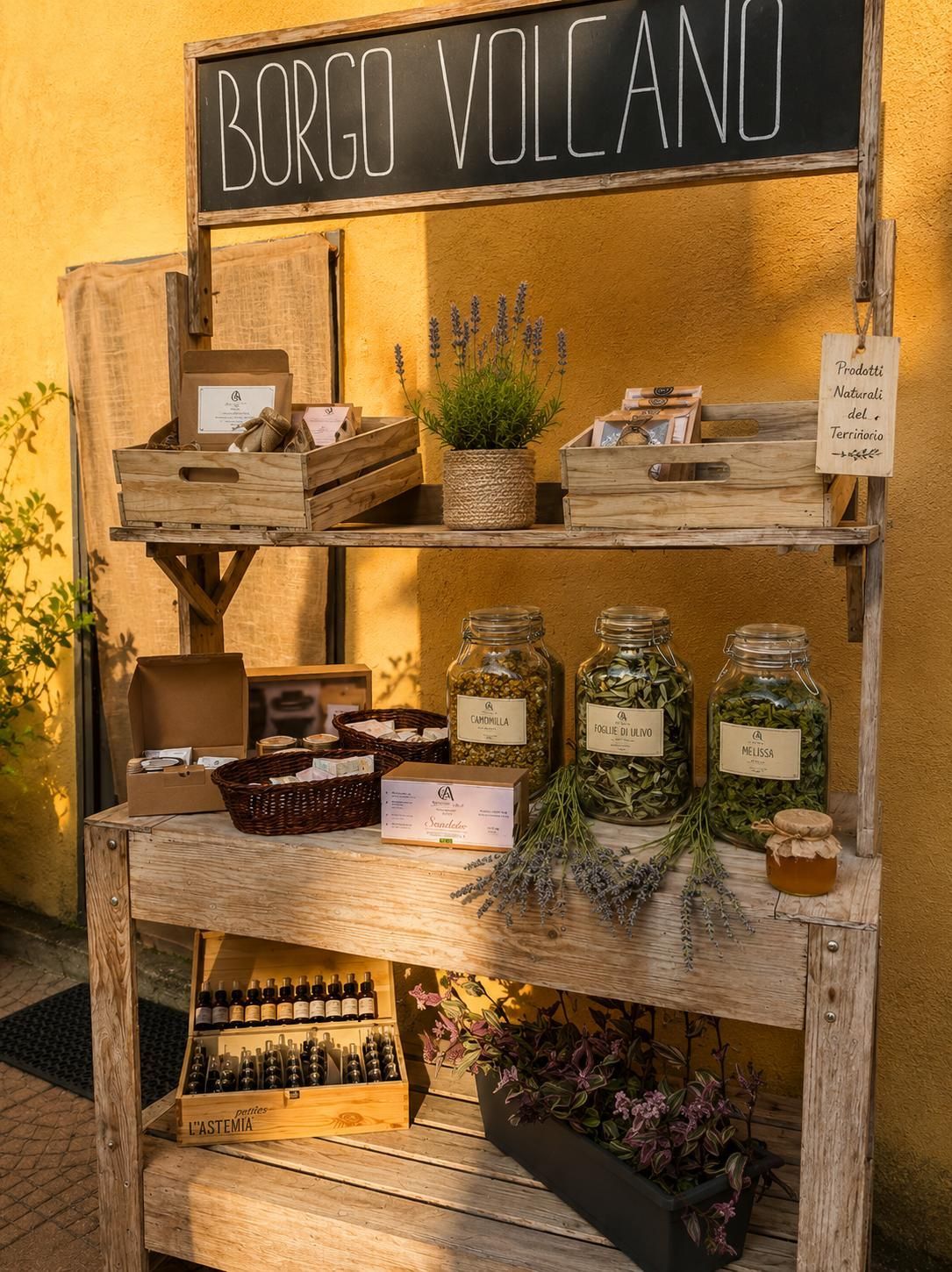 atmosfera dei Salotto Botanico con degustazione di erbe officinali