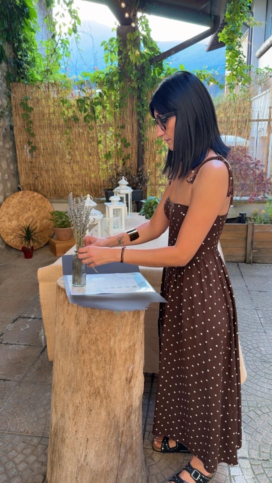 atmosfera dei Salotto Botanico con degustazione di erbe officinali