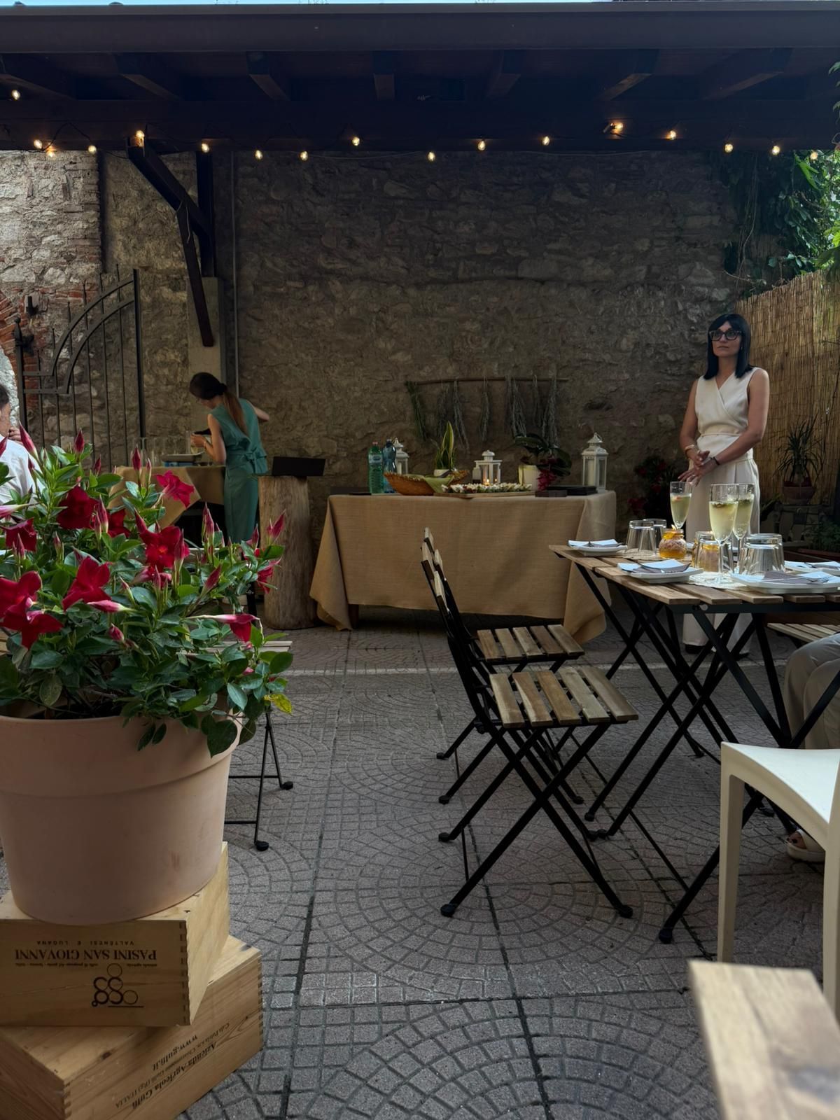 atmosfera dei Salotto Botanico con degustazione di erbe officinali