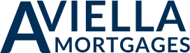 Avilla Mortgages logo in dark blue font. 