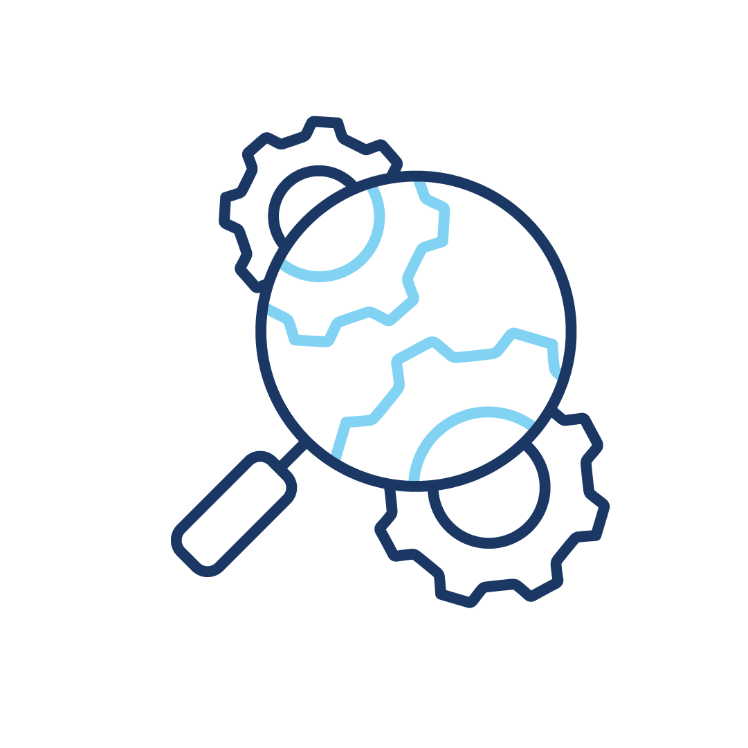 Ein Atomsymbol mit Pfeilen, die in entgegengesetzte Richtungen zeigen.