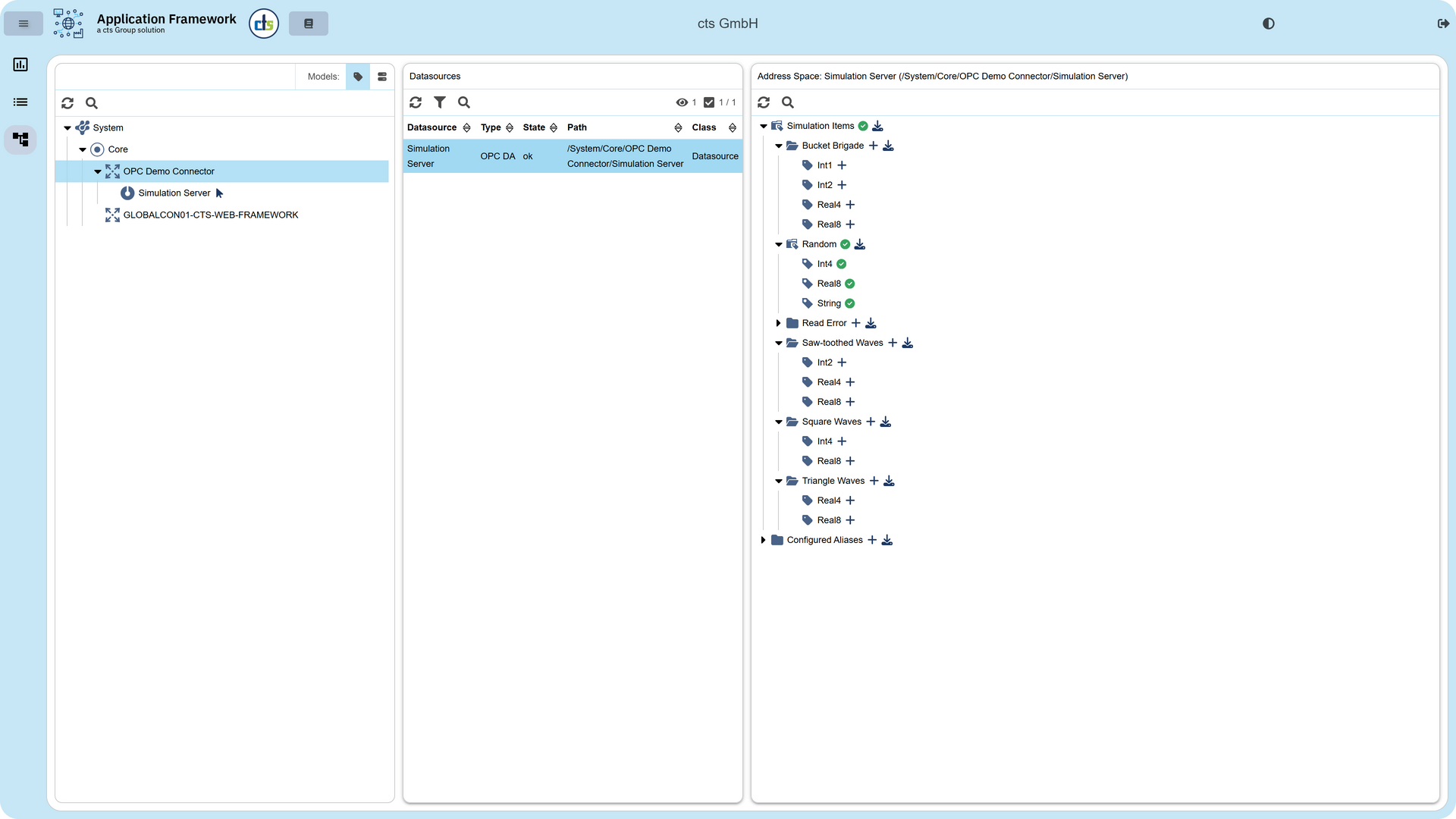 cts Application Framework Datenanalyse
