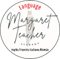 Logo Margaret teacher en blanco