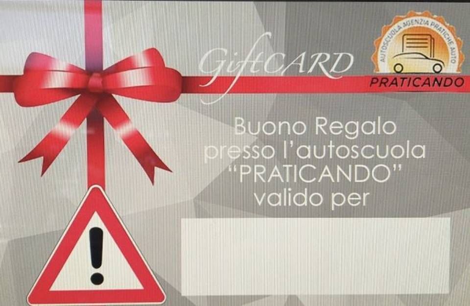 gift card dell'autoscuola