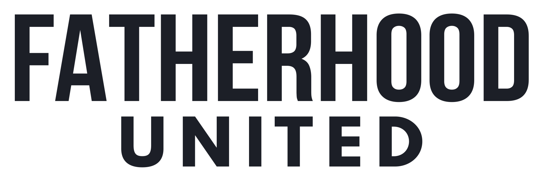 Fatherhood United logo in bold, dark text.