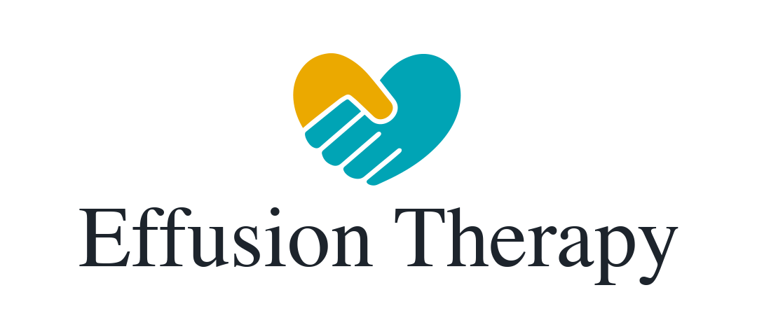 A logo featuring a yellow and teal heart shape formed by two hands shaking, above the text