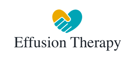 A logo featuring a yellow and teal heart shape formed by two hands shaking, above the text 