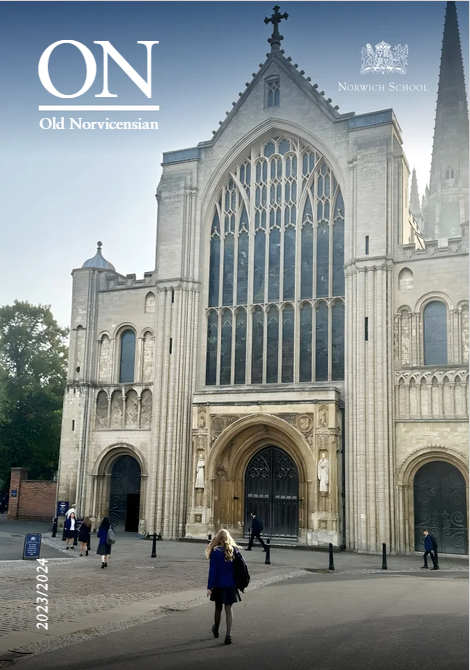 A magazine cover with a picture of a church on it