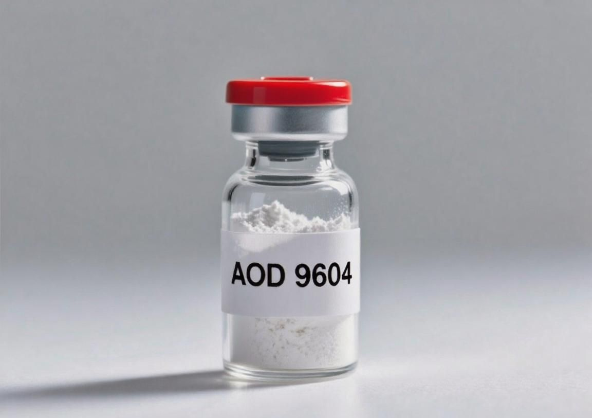 Vial of white powder labeled