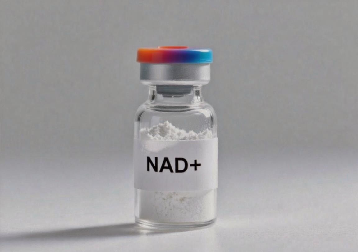 Vial of white powder labeled