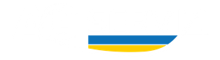 Logo AG Servizi in grigio con sottolineatura curva blu e gialla