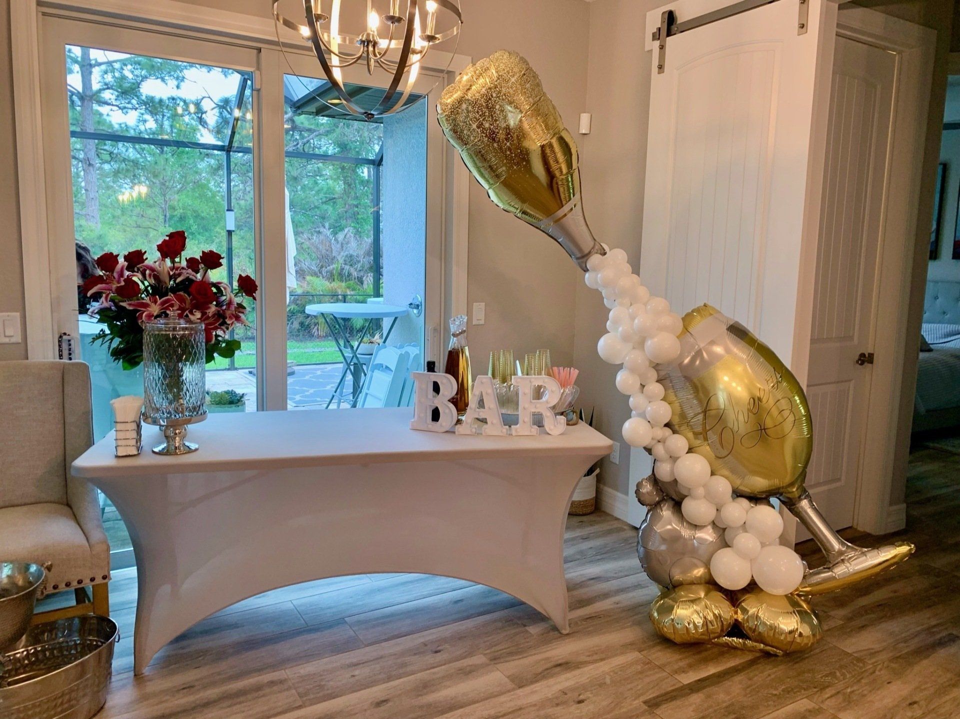 Balloon Champagne Sculpture