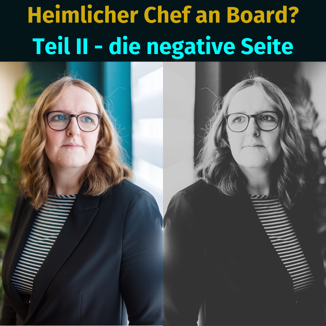 Spiegelbild Beate Roos als metaphorisches Bild eines heimlichen Chefs