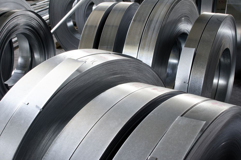 Coils Of Silver Steel Strips — Weldcro Fabrication in Ballina, NSW
