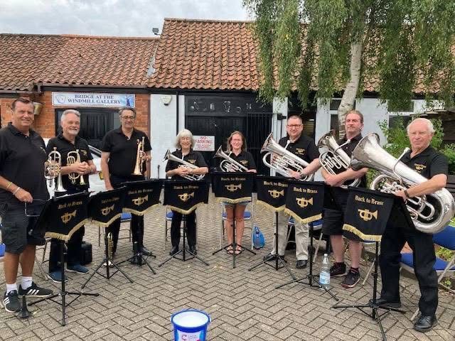 The Back to Brass band will be playing at the mill on 