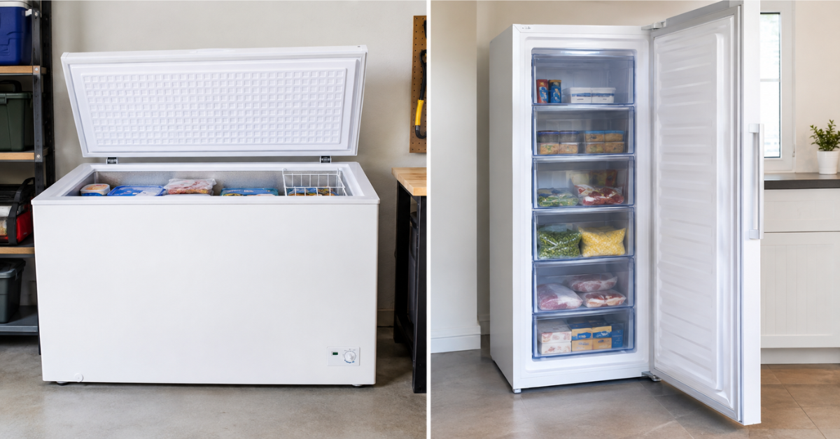 Chest Freezer vs. Upright Freezer: Repair Differences You Should Know