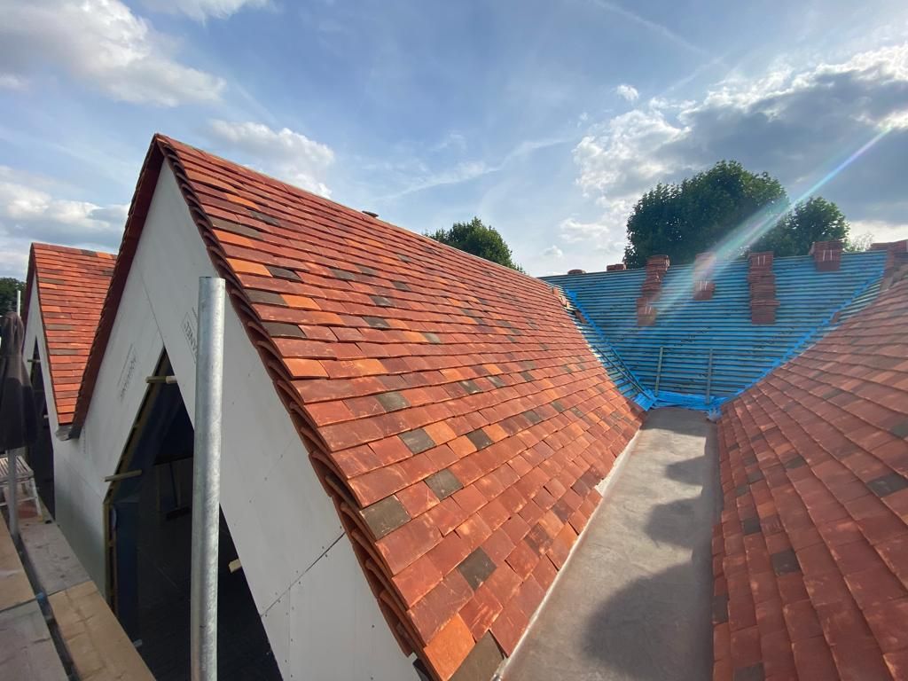 Red and orange mix tiles