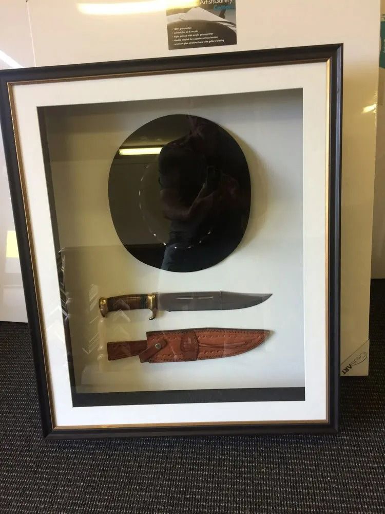 Knife and Hat on A Frame — The Framer In Taree, NSW
