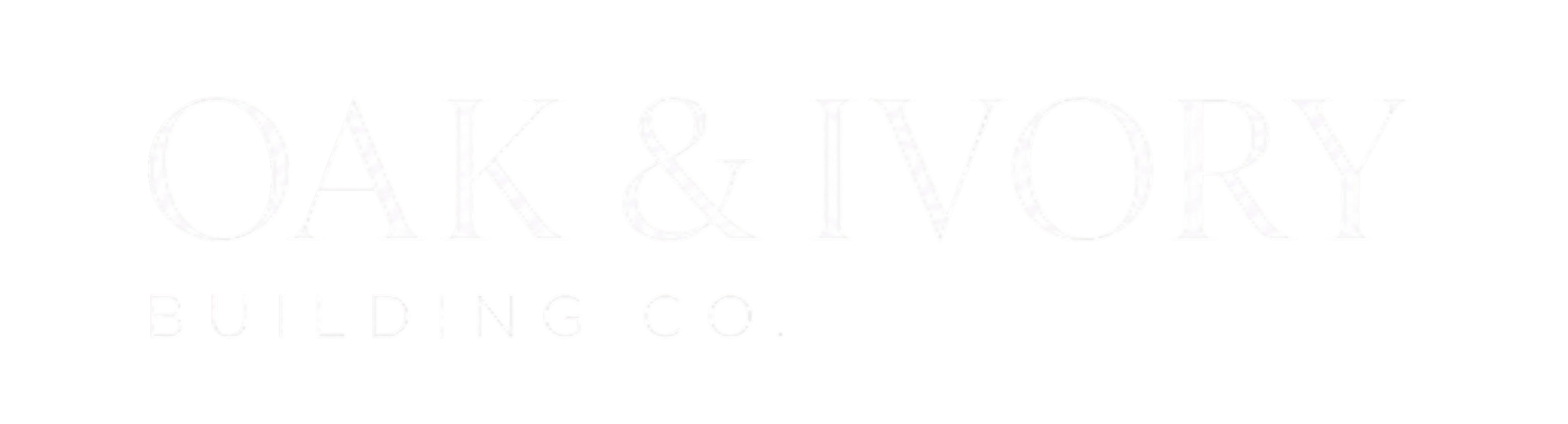 Faint white logo reading “OAK & IVORY” with “real estate group” beneath it on a white background