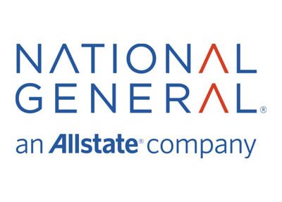National General logo, blue text with red angled lines, 