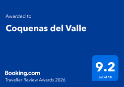 Premios Traveller Review Awards 2026 de Booking.com para Coquenas del Valle