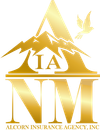 Gold logo: A-shaped mountain, "IA" text, "ANM" initials, flying dove, and agency name.