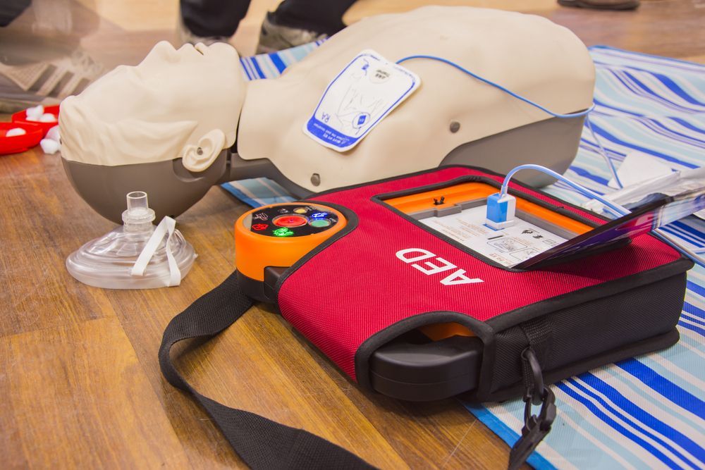 CPR Training Manikin With Aed Pad — Safe Industries Group in Woodrising, NSW