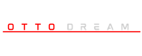 לוגו OTTO DREAM באדום ואפור מעל קו אופקי אדום