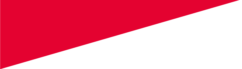 Red and white diagonally split flag.