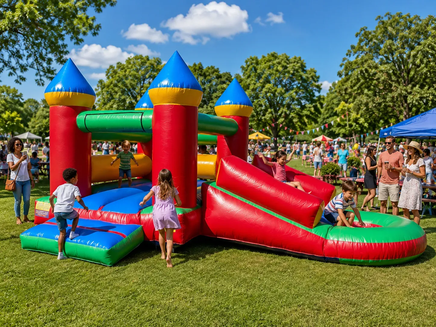 3-in-1 inflatable castle hire Alberton Johannesburg