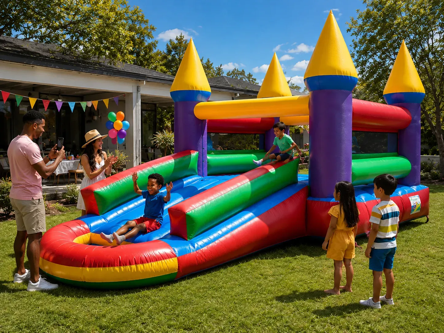 3-in-1 Jumping Castle hire Johannesburg Gauteng