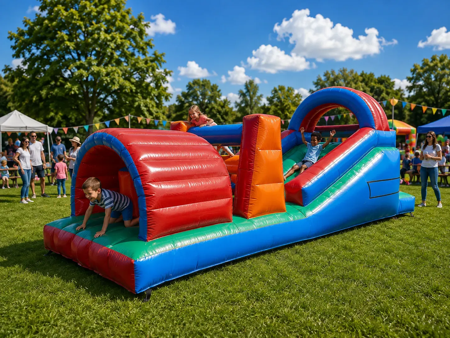 8m Gladiator Track inflatable hire Johannesburg Gauteng