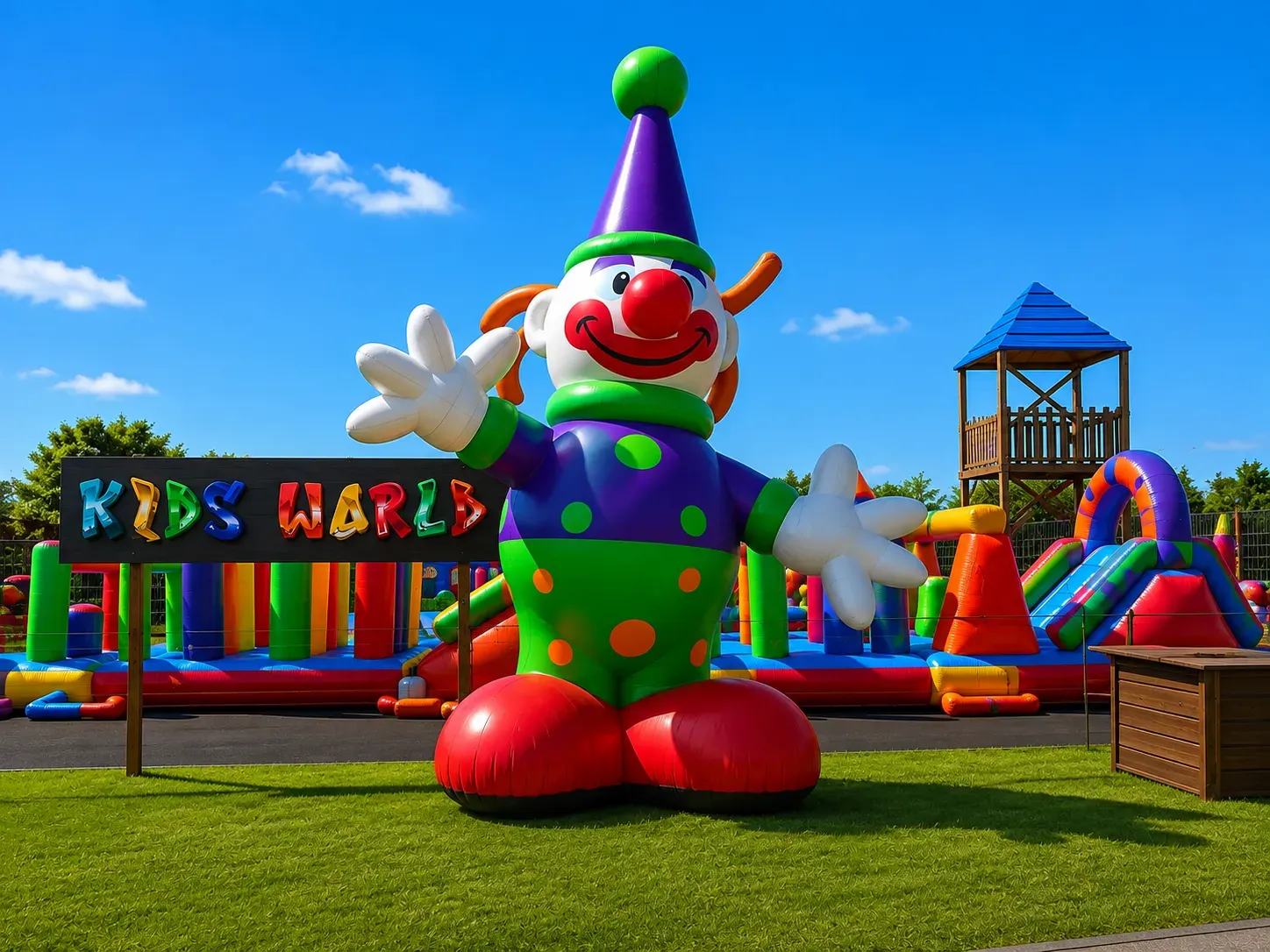 Bimbo the Clown inflatable hire for events in Gauteng