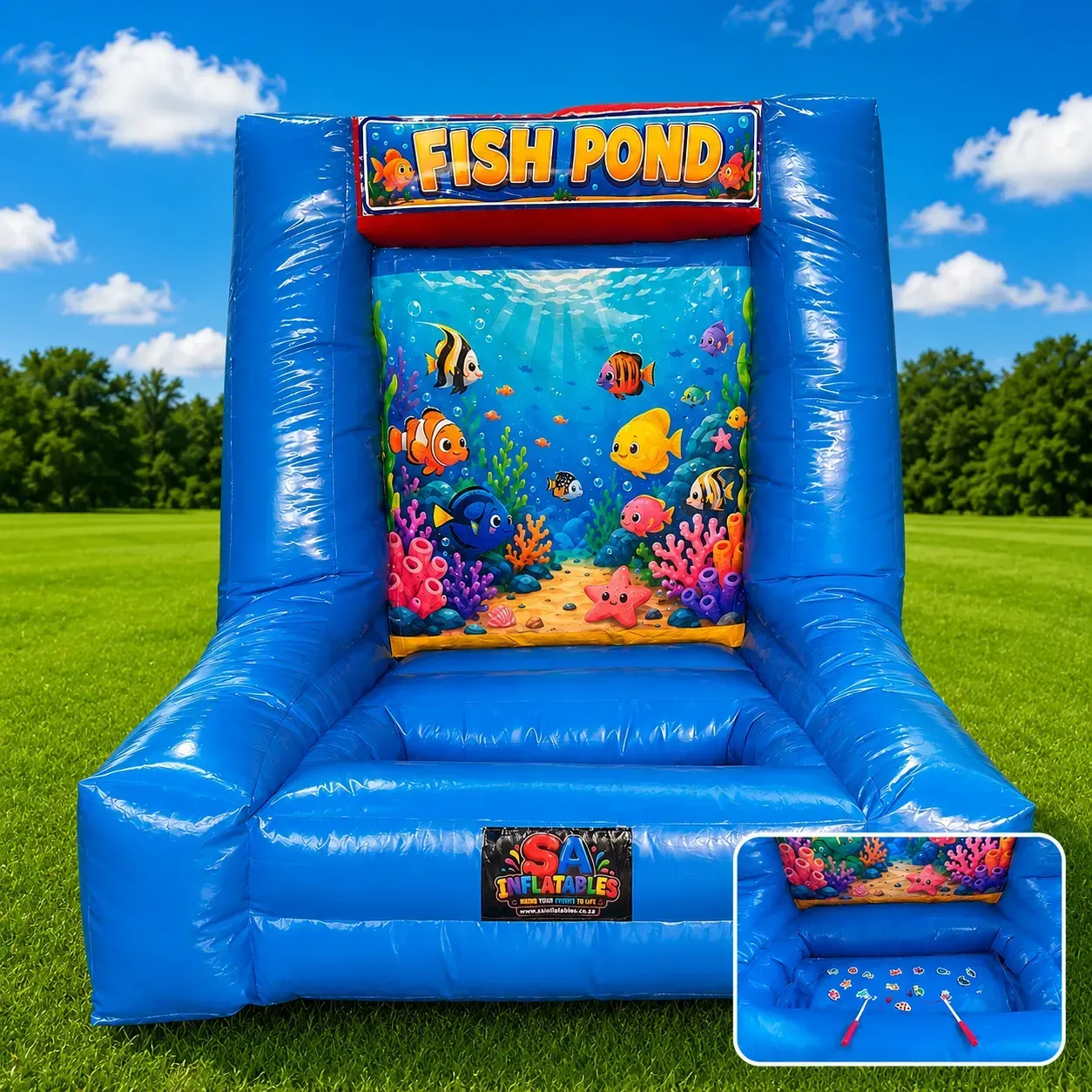 Inflatable Carnival Fish Pond game hire Johannesburg Gauteng