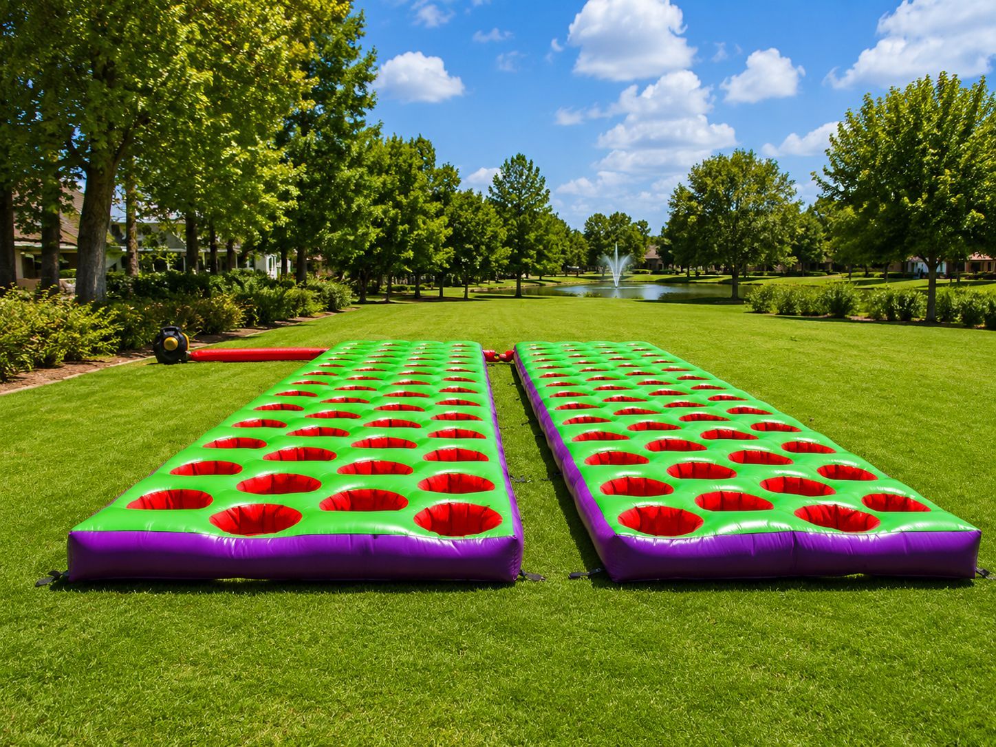 Tyre Challenge 4-Lane inflatable obstacle
