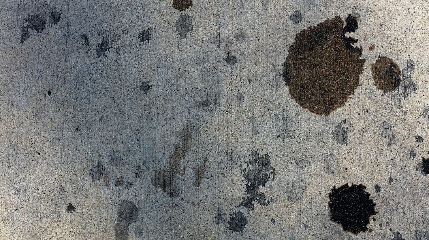 Rust stains on concrete